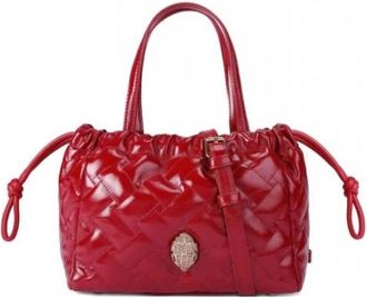 Kurt Geiger Small Kensington String Tote - Dames - Handtassen - Rood - ONE Size - Leer - Tassen
