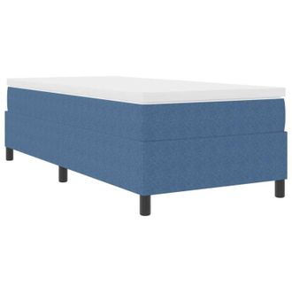 vidaXL Cama Tipo Box Spring Azul, Blanco 203 X 90 X 60 Cm Vidaxl