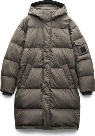 Rag & Bone Victor Down & Feather Fill Cotton Blend Coat in Dark Shadow at Nordstrom, Size Xx-Large