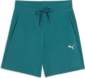 Puma Trainingsshorts PUMA CLASS HIGH-WAIST SHORTS 5 TR, Damen, Gr. XL, N-Gr, emerald ice, Sweatware, Obermaterial: 68% Baumwolle, 32% Polyester, unifarben,