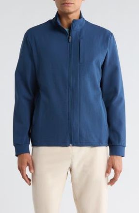 Original Penguin Micro Texture Full Zip Sweatshirt in Insignia Blue at Nordstrom Rack, Size Xx-Large