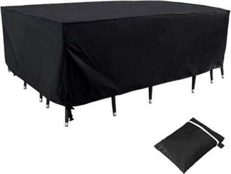 OEM Funda Robusta E Impermeable Para Sof&aacute; De Exterior (213x132x74cm) (negro), Protecci&oacute;n Contra La Intemperie, Rectangular, Resistente A La Lluvia, La Nie