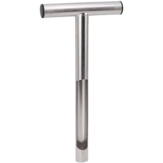 OEM Sonda Muestreadora De Suelo Port&aacute;til De Acero Inoxidable 304 Con Mango En T Para Granja, Jard&iacute;n Y C&eacute;sped, 30 Cm (12 Pulgadas) -crezuo