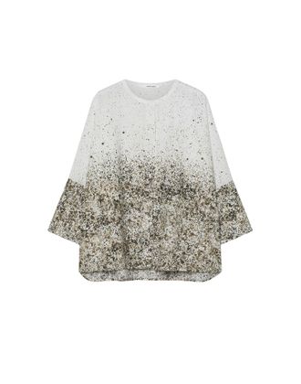 Pomandere Printed Cotton Poplin Shirt