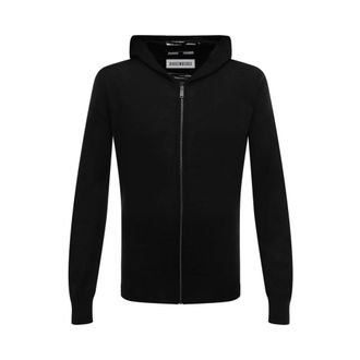 Dirk Bikkembergs Zip-throughs, male, Black, Size: 2XL Cardigan