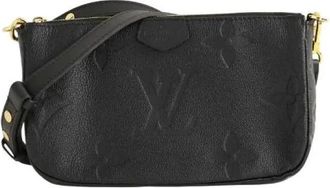 Louis Vuitton Pre-owned Multi Pochette Accessoire - Dames - Vintage Schoudertas - Zwart - ONE Size - Katoen - Vintage