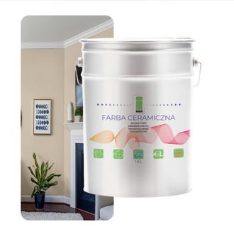 OEM Pintura Cer&aacute;mica Para Paredes, Lavable, Beige, Arena, 10 L, Resistente A Las Manchas