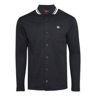 Gucci Long-Sleeve Polo Anthracite 815513-XJG16-1165