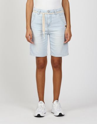 Gang Jeansbermudas GANG 94VIA BERMUDA, Damen, Gr. 30, N-Gr, blau (sunny ice blau), Denim/Jeans, Obermaterial: 98% Baumwolle, 2% Elasthan, kniefrei, Jeans J