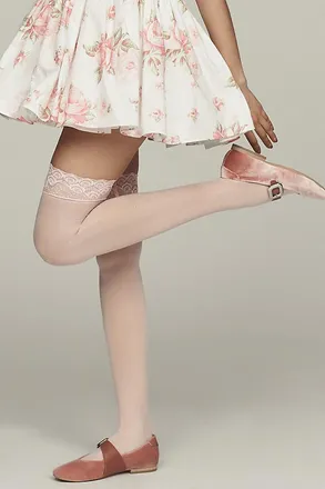 Lechery Lustrous Silky Shiny Over-The-Knee Socks