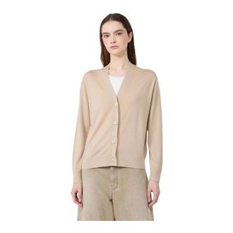 Max Mara Truien & Vesten, Dames, Beige, M, Cardigan Torre