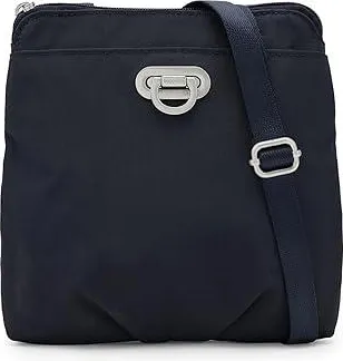 Baggallini Coastal Flip Lock Mini Crossbody Cross Body Womens Handbags French Navy, Nylon