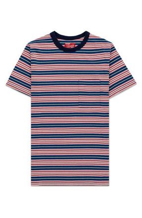 Fortela Yakut Ribbed Motif T-Shirt in Multi Stripe at Nordstrom, Size Medium
