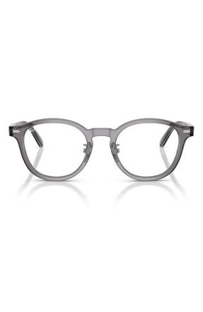 Ray-Ban 49mm Square Optical Glasses in Grey at Nordstrom