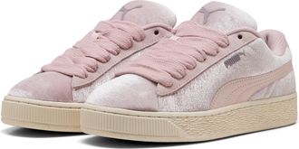 Puma Sneaker PUMA SUEDE XL VELVET DREAM WNS, Damen, Gr. 37,5, mauve mist, alpine snow, Textil, mehrfarbig, Schuhe Sneaker
