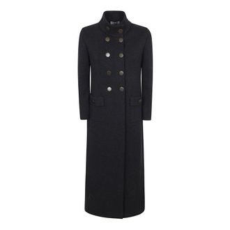Charlott Double-Breasted Coats, female, Gray, Size: M 5881.19 Coat