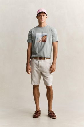 GANT Men Linen Cargo Shorts (31) SAND