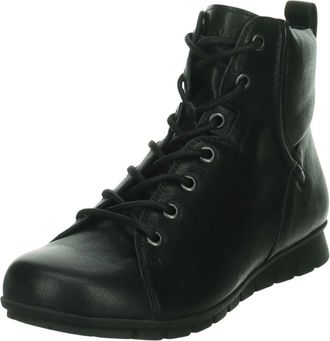 Think Menscha Enkellaarsjes - Dames - Schoenen - Zwart - Maat: 40 EU Leer