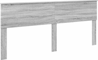 vidaXL Headboard with Headboard Grey Sonoma 200 cm Engineered wood vidaXL