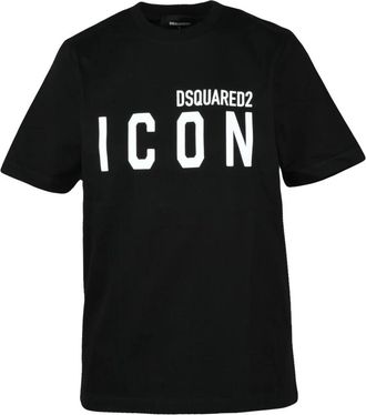Dsquared2 T-shirts - Dames - T-shirts - Zwart - S - Katoen - Tops