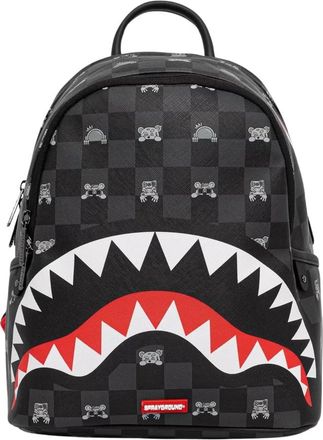 Sprayground Peeking Character Check Savage Rugzak - unisex - Rugzakken - Veelkleurig - ONE Size - Polyester - Tassen
