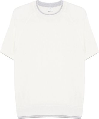 Eleventy layered-detail T-shirt - men - Cotton - S - White