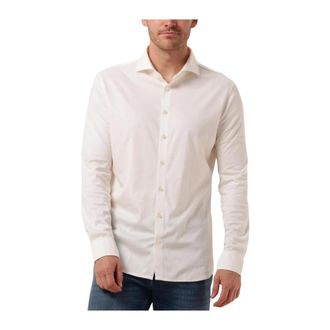 DeSoto Klassiek Wit Overhemd HAI - Heren - Casual Overhemden - Beige - L - Overhemden