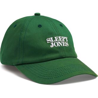Sleepy Jones Logo Baseball Hat in Green at Nordstrom