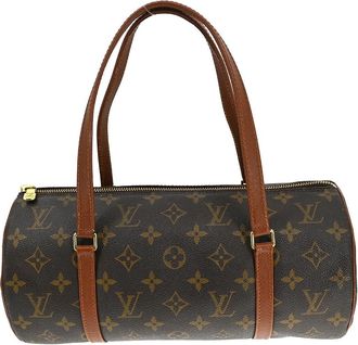Louis Vuitton Papillon Handbag Monogram Canvas Brown Canvas Handbag (Pre-Owned)