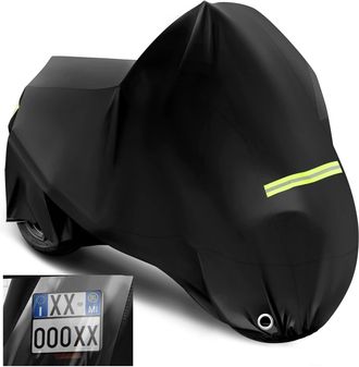 Woltu Woltu - Funda Moto De Tela Oxford 210d Cubierta Para Moto Impermeable Protecci&oacute;n Contra Uv Viento Y Lluvia Con Agujeros De Candado Dobladillo El&aacute;stico