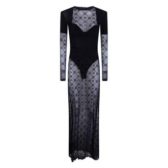 Marine Serre Maxi Jurken - Dames - Jurken - Zwart - Maat: XS