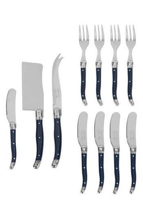 French Home Laguiole Ultimate 11-Piece Assorted Cheese Knives in Navy at Nordstrom Rack