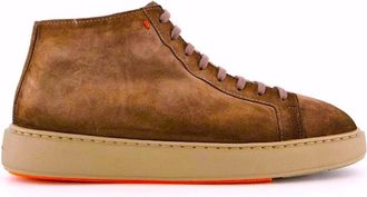 Santoni Brown Suede Sneaker - male - Santoni - Sneakers - Brown - 5 UK - Shoes