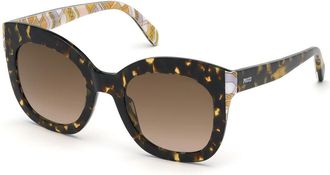 Pucci EP0097 52F Womens Sunglasses Tortoiseshell Size 51