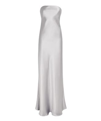 CHRISTOPHER ESBER Palladium Strapless Dress Size S