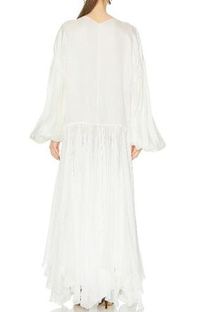 Khaite Valli Layered Silk Dress Size S