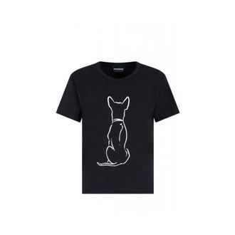 Emporio Armani Dames, Tops, Zwart, Maat: L Katoen