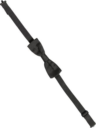 Dolce & Gabbana Cotton Adjustable Bow Tie - Black