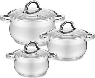 Maestri Set di 6 pentole (1,8 l, 2,5 l, 3,5 l) Maestro MR-3522-6M