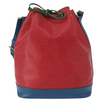 Louis Vuitton Tricolor Noe Epi Leather Red Leather Handbag (Pre-Owned)