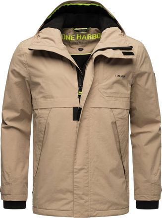 Stone Harbor lichte herenjas Zanjaar met fleecevoering en 2-weg ritssluiting