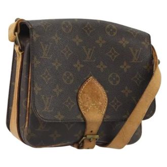 Louis Vuitton Pre-owned Cartouchiere MM Schoudertas - Dames - Pre-owned - Bruin - Maat: ONE Size Leer