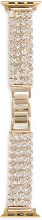 Nordstrom Rack Crystal Chain Apple Watch Watchband in Clear- Gold at Nordstrom Rack