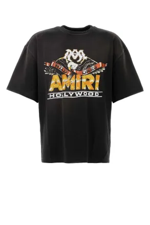 Amiri Logo-Embroidered T-Shirt - Black