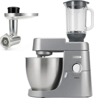 Kenwood Robot De Cocina Chef Xl 6,7l Batidora + Picadora Met&aacute;lica - Kenwood Kvl4170s - Color Plata
