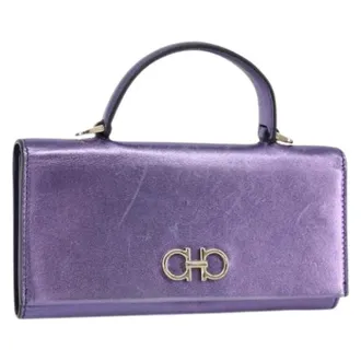 Ferragamo Pre-owned Mini Bags, female, Purple, Size: ONE SIZE Pre-owned Mini Bag