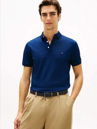Tommy Hilfiger Regular Pique Jacquard Collar Polo Shirt