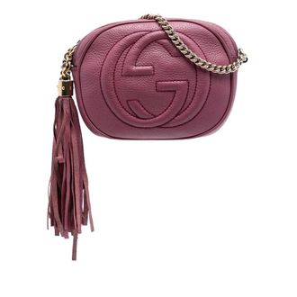 Gucci Pre-owned Gucci Mini Pebbled Calfskin Soho Chain Crossbody Ladies RL4KAI1P216Y2FSN