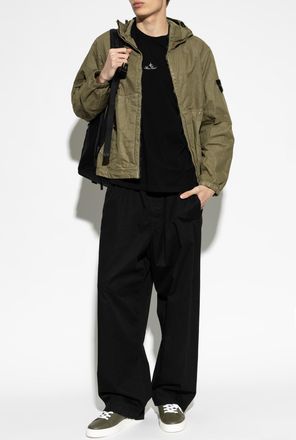 Stone Island Jacket With Logo Patch, Mens, Green