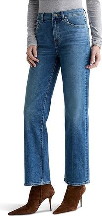 AG - Adriano Goldschmied Brinley Mid-Rise Straight in Rewind Womens Jeans Rewind : 30 29, Cotton/Denim/Elastane